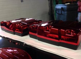 Порошковая покраска цвет LOLLY RED